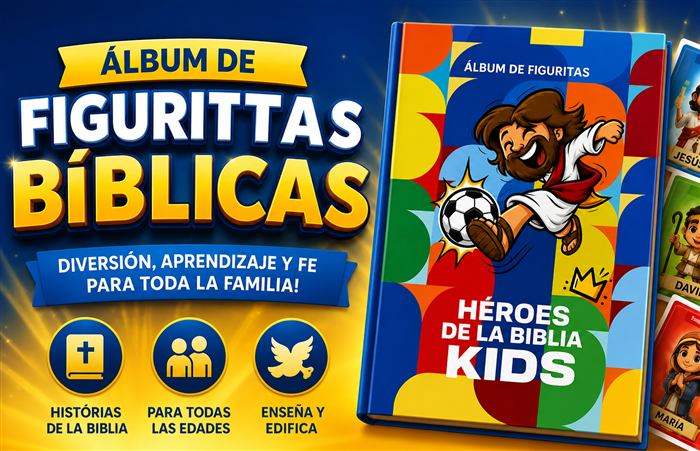 Álbum de Figuritas Bíblicas - Héroes de la Biblia Kids