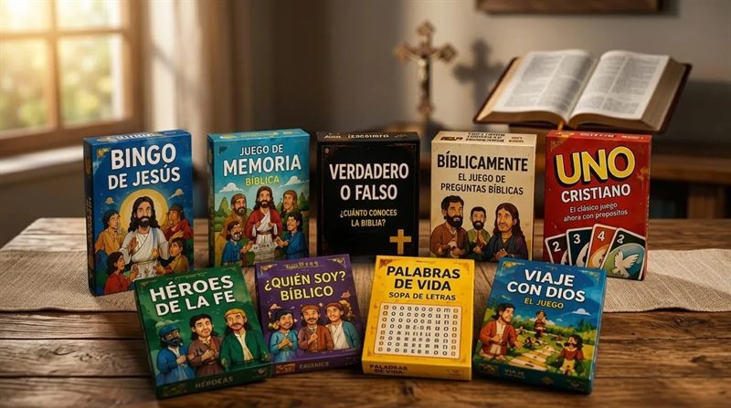 30 Juegos Bíblicos de Mesa y de Cartas en versión bíblica